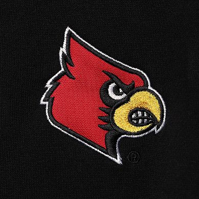 Men's Colosseum Black Louisville Cardinals Tortugas Logo Quarter-Zip Jacket