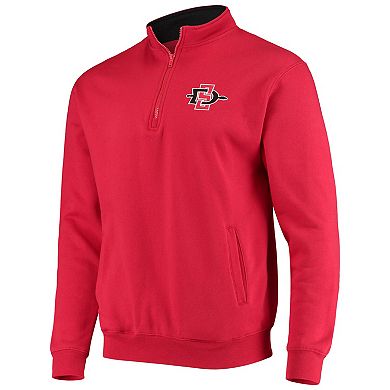 Men's Colosseum Red San Diego State Aztecs Tortugas Logo Quarter-Zip Jacket