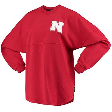 Women's Scarlet Nebraska Huskers Loud n Proud Spirit Jersey T-Shirt