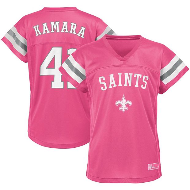 Pink new orleans saints on sale shirt