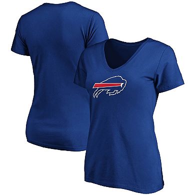 Women's Fanatics Branded Royal Buffalo Bills Primary Logo V-Neck T-Shirt