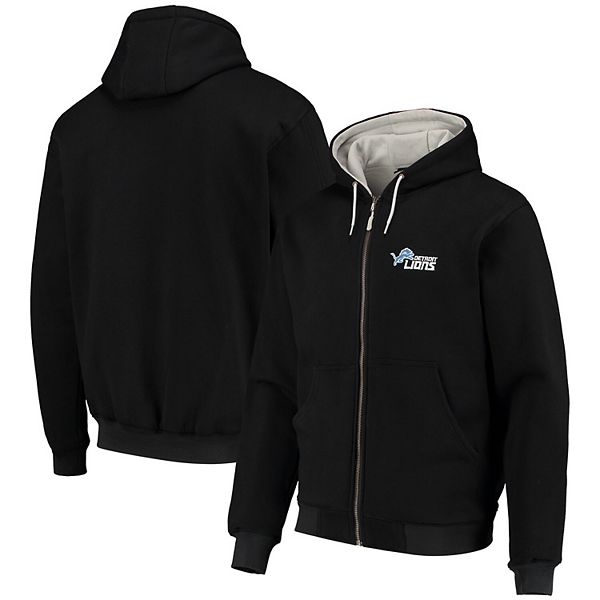 Detroit Lions Zip Hoodie - NFL Team Apparel - Black - clothing