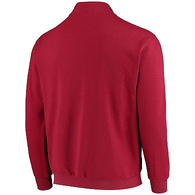 Men's Colosseum Crimson Indiana Hoosiers Tortugas Logo Quarter-Zip Jacket