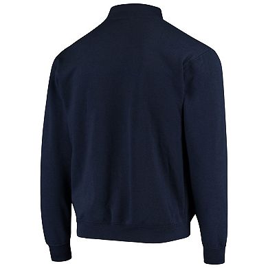 Men's Colosseum Navy Montana State Bobcats Tortugas Logo Quarter-Zip Jacket