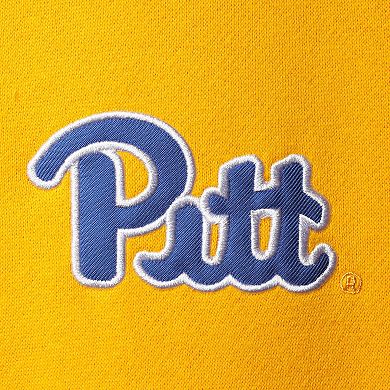 Men's Colosseum Gold Pitt Panthers Tortugas Logo Quarter-Zip Jacket