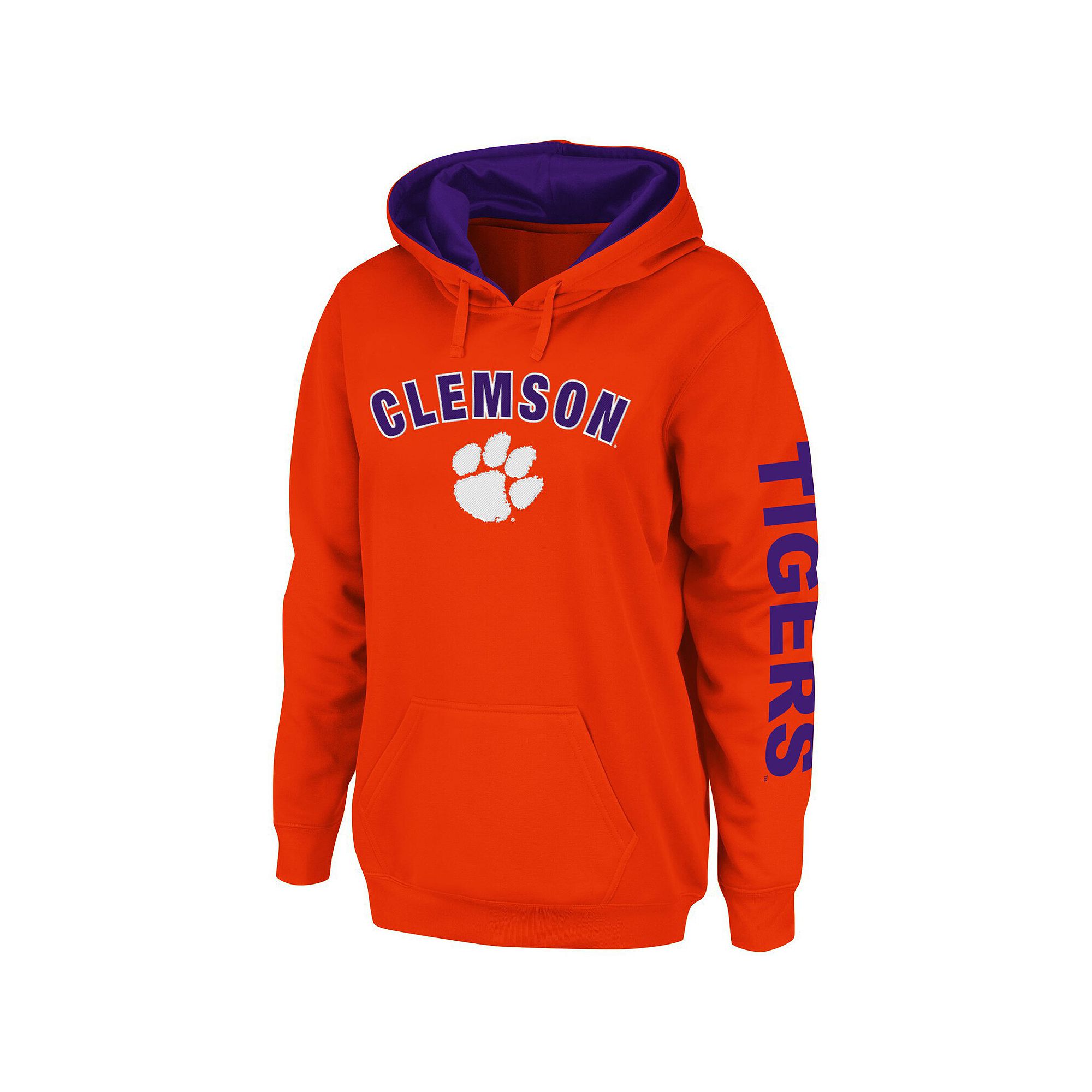 Womens Colosseum Orange Clemson Tigers Loud and Proud Pullover Hoodie, Siz