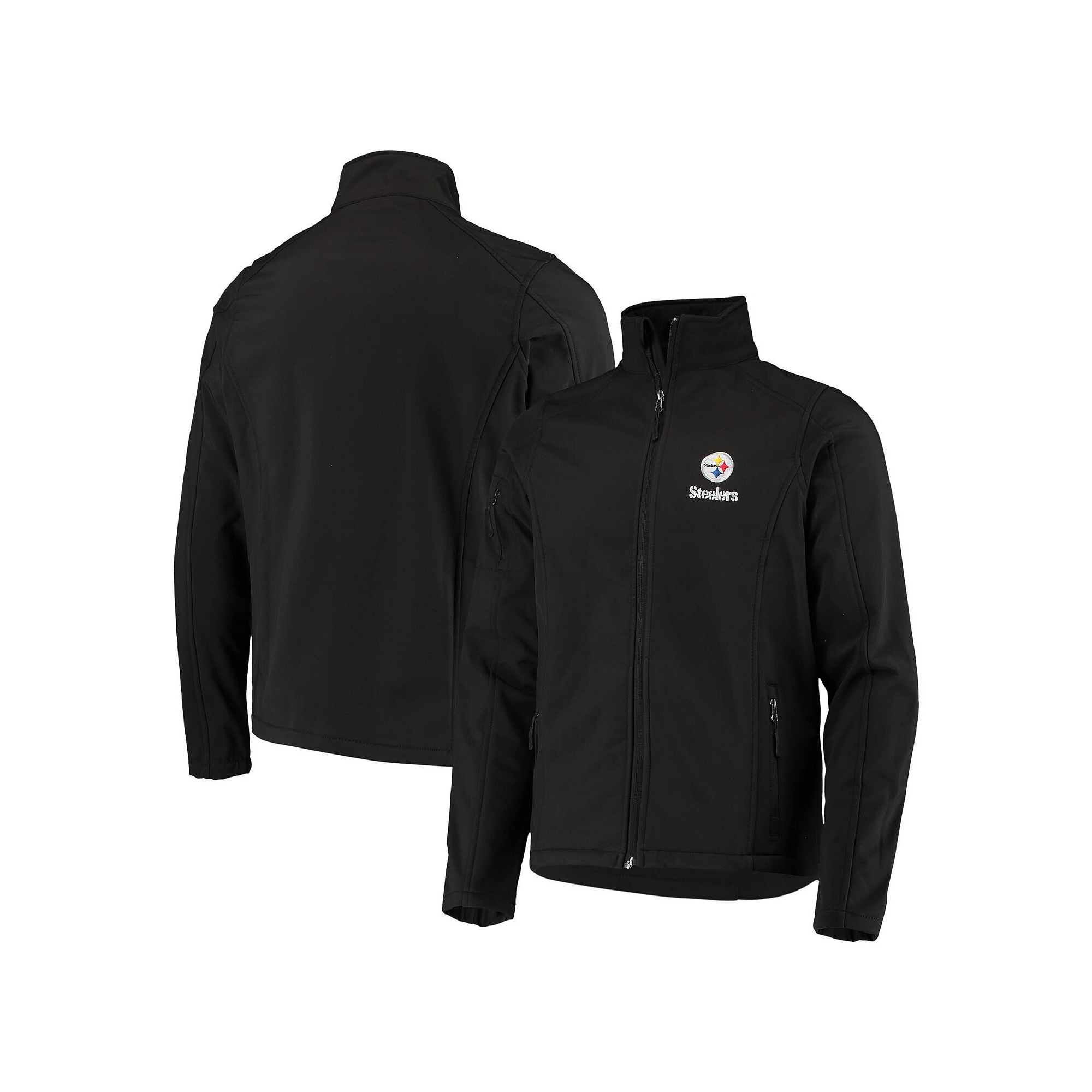 Mens Dunbrooke Black Pittsburgh Steelers Sonoma Softshell Full-Zip Jacket,