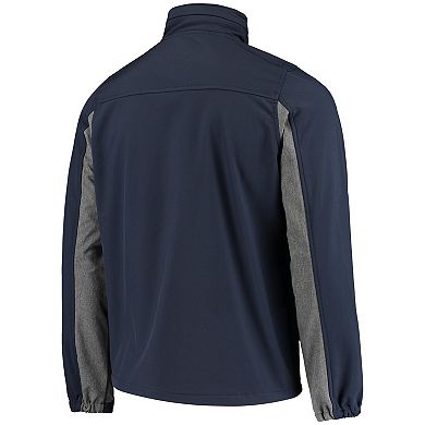 Men's Dunbrooke Navy Chicago Bears Circle Zephyr Softshell Full-Zip Jacket