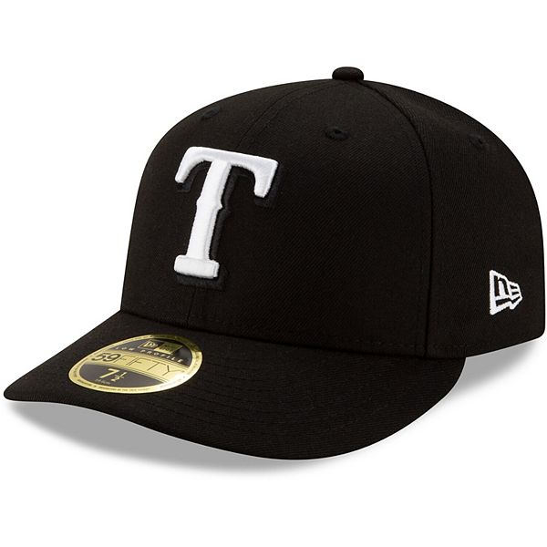 Men's New Era Black Texas Rangers Team Low Profile 59FIFTY Fitted Hat