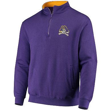 Men's Colosseum Purple ECU Pirates Tortugas Logo Quarter-Zip Jacket