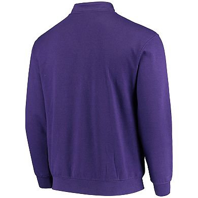 Men's Colosseum Purple ECU Pirates Tortugas Logo Quarter-Zip Jacket