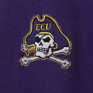 Men's Colosseum Purple ECU Pirates Tortugas Logo Quarter-Zip Jacket