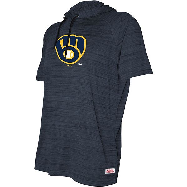 Lids Milwaukee Brewers Stitches Youth Raglan T-Shirt - Heathered