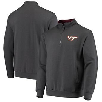 Men's Colosseum Charcoal Virginia Tech Hokies Tortugas Logo Quarter-Zip Jacket