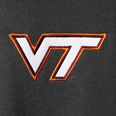 Men's Colosseum Charcoal Virginia Tech Hokies Tortugas Logo Quarter-Zip Jacket