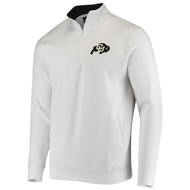 Men's Colosseum White Colorado Buffaloes Tortugas Logo Quarter-Zip Jacket