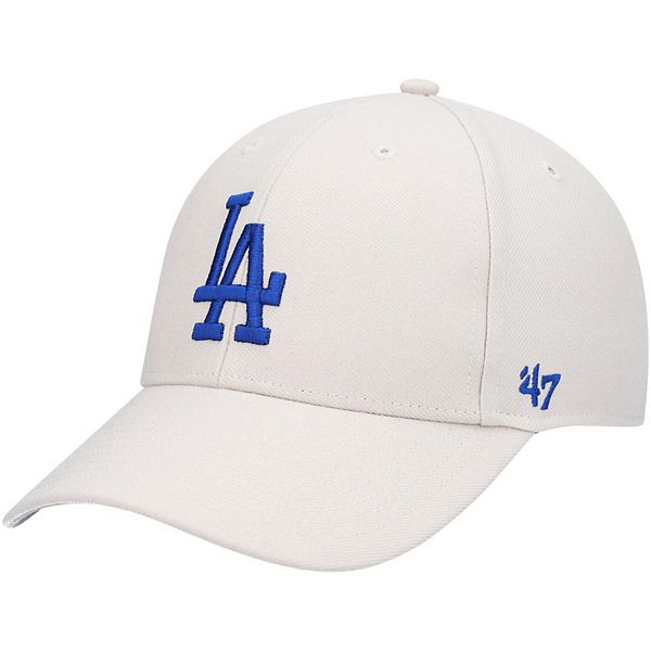 47 Brand MVP Khaki Dodgers Strapback CapBrand Curved Brim Cap