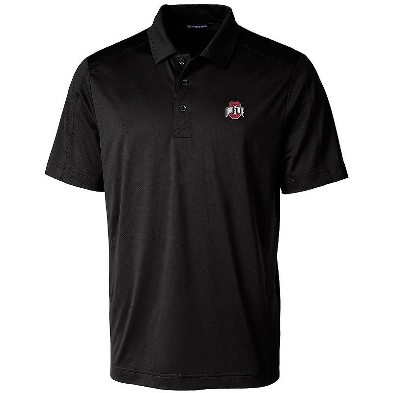 Mens Cutter & Buck Black Ohio State Buckeyes Prospect Performance Polo, Si