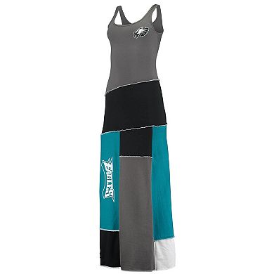 Women's Refried Apparel Gray Philadelphia Eagles Tri-Blend Sleeveless Maxi Dress