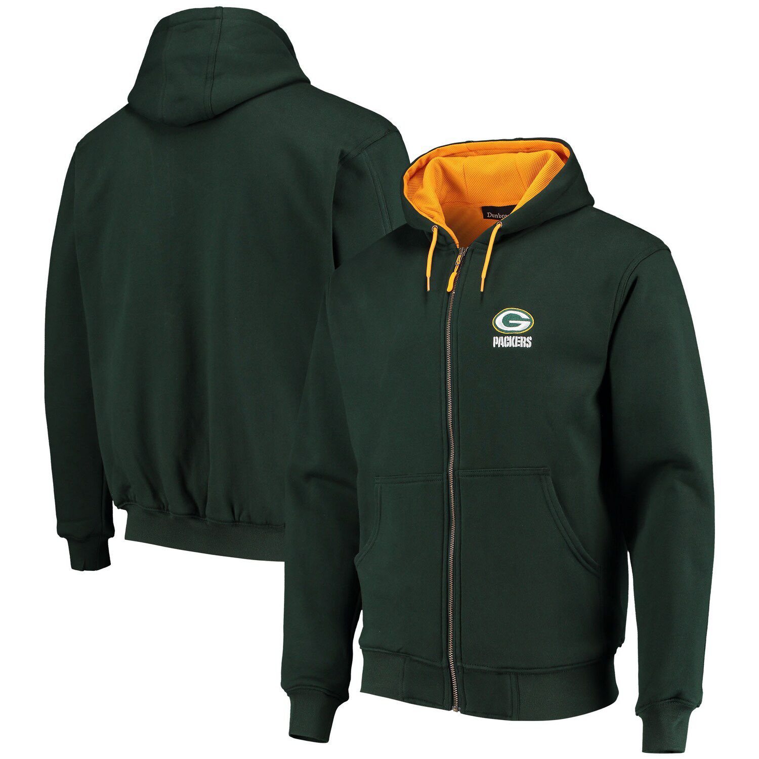 green bay packers zipper sweatshirt