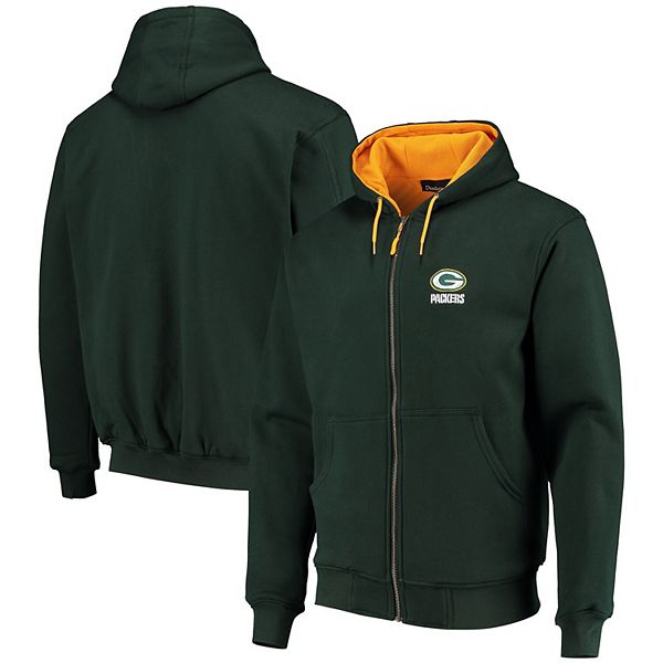 NEW ERA 73055L-PACKERS Green Bay Packers Color Block Full Zip Hoodie