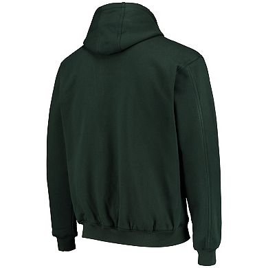 Men's Dunbrooke Green Green Bay Packers Craftsman Thermal-Lined Full-Zip Hoodie