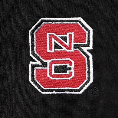 Men's Colosseum Black NC State Wolfpack Tortugas Logo Quarter-Zip Jacket