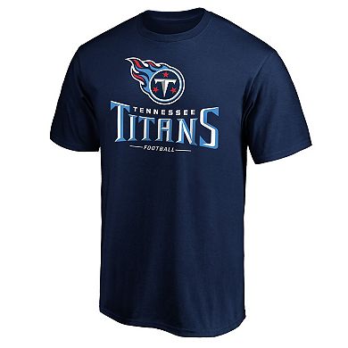Men's Fanatics Branded Navy Tennessee Titans Team Lockup Logo T-Shirt