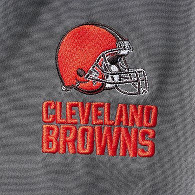 Men's Dunbrooke Charcoal Cleveland Browns Circle Softshell Fleece Full-Zip Jacket