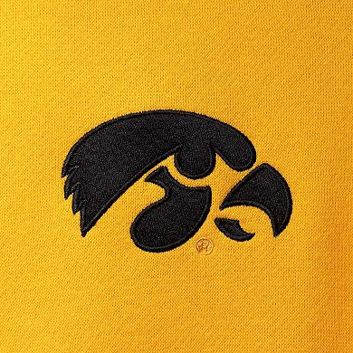 Men's Colosseum Gold Iowa Hawkeyes Tortugas Logo Quarter-Zip Jacket