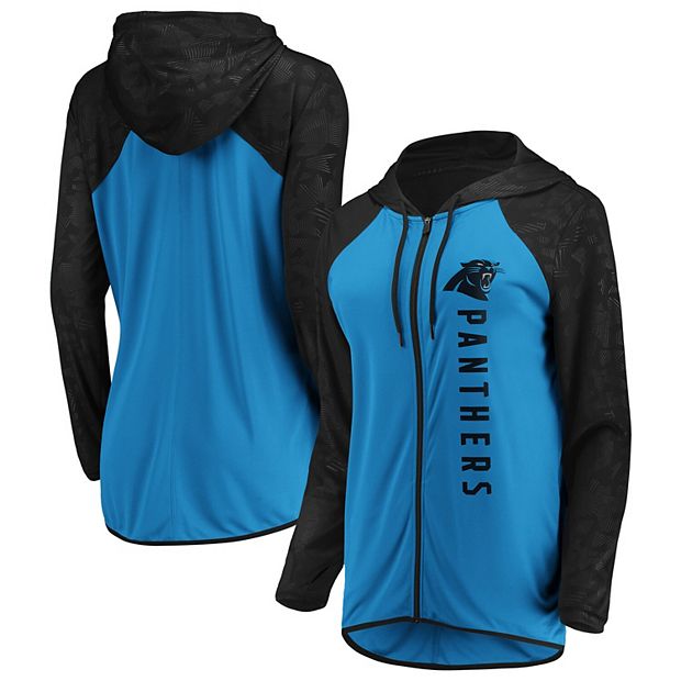 Men's Carolina Panthers Nike Blue Performance Full-Zip Hoodie in