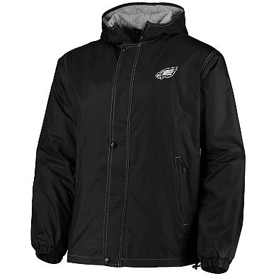 Men's Dunbrooke Black Philadelphia Eagles Logo Legacy Stadium Full-Zip Jacket