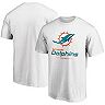 Men's Fanatics Branded White Miami Dolphins Team Lockup Logo T-Shirt