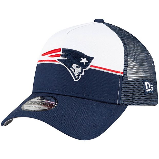 Men's New Era White New England Patriots Throwback Logo