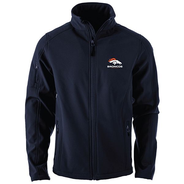 Men's Dunbrooke Navy Denver Broncos Sonoma Softshell Full-Zip Jacket