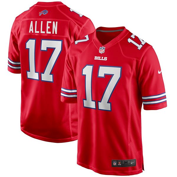 Men's Nike Josh Allen Red Buffalo Bills Alternate Game Jersey