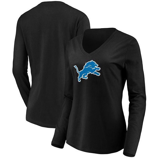 Detroit Lions Women's NFL Team Apparel 3/4 Length Sleeve Shirt with Sequins