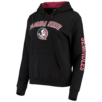 Women's Colosseum Black Florida State Seminoles Loud and Proud Pullover Hoodie