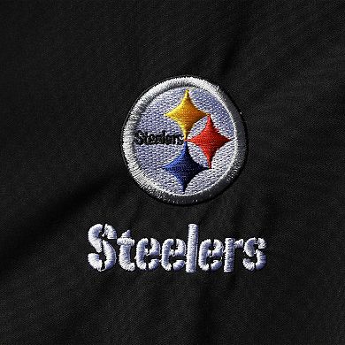 Men's Dunbrooke Black Pittsburgh Steelers Circle Softshell Fleece Full-Zip Jacket