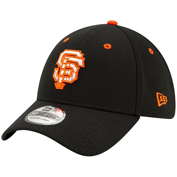 New Era Men's San Francisco Giants Batting Practice Black 39Thirty Stretch  Fit Hat
