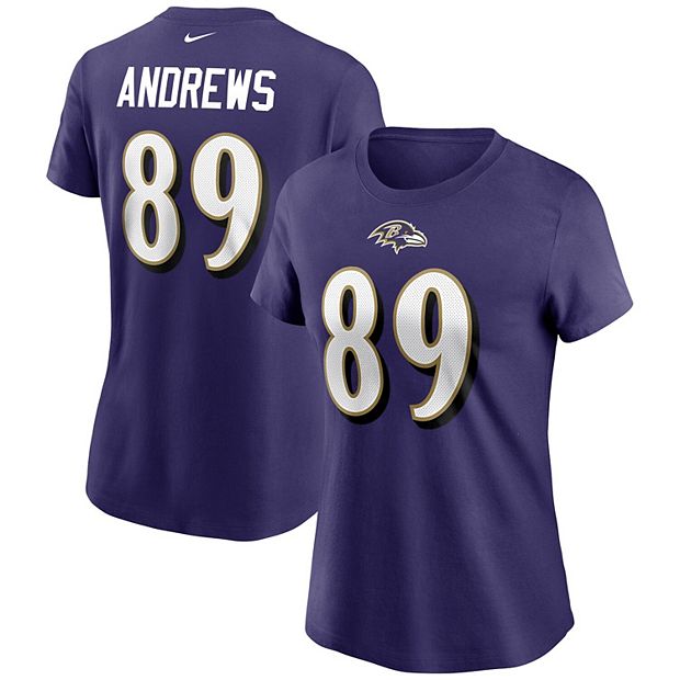 Women's Nike Mark Andrews Purple Baltimore Ravens Name & Number T