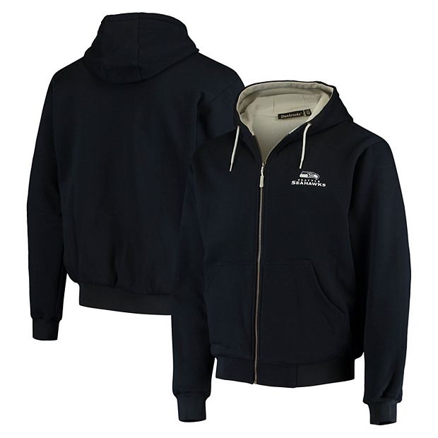 Men's Dunbrooke Black Philadelphia Eagles Craftsman Thermal-Lined Full-Zip  Hoodie 