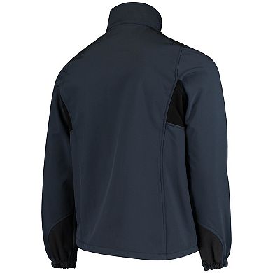 Men's Dunbrooke Navy Denver Broncos Circle Softshell Fleece Full-Zip Jacket