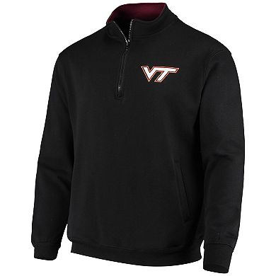 Men's Colosseum Black Virginia Tech Hokies Tortugas Logo Quarter-Zip Jacket