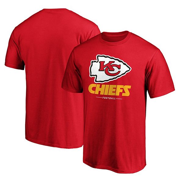 Men's Fanatics Branded Red Kansas City Chiefs Team Lockup Logo T-Shirt