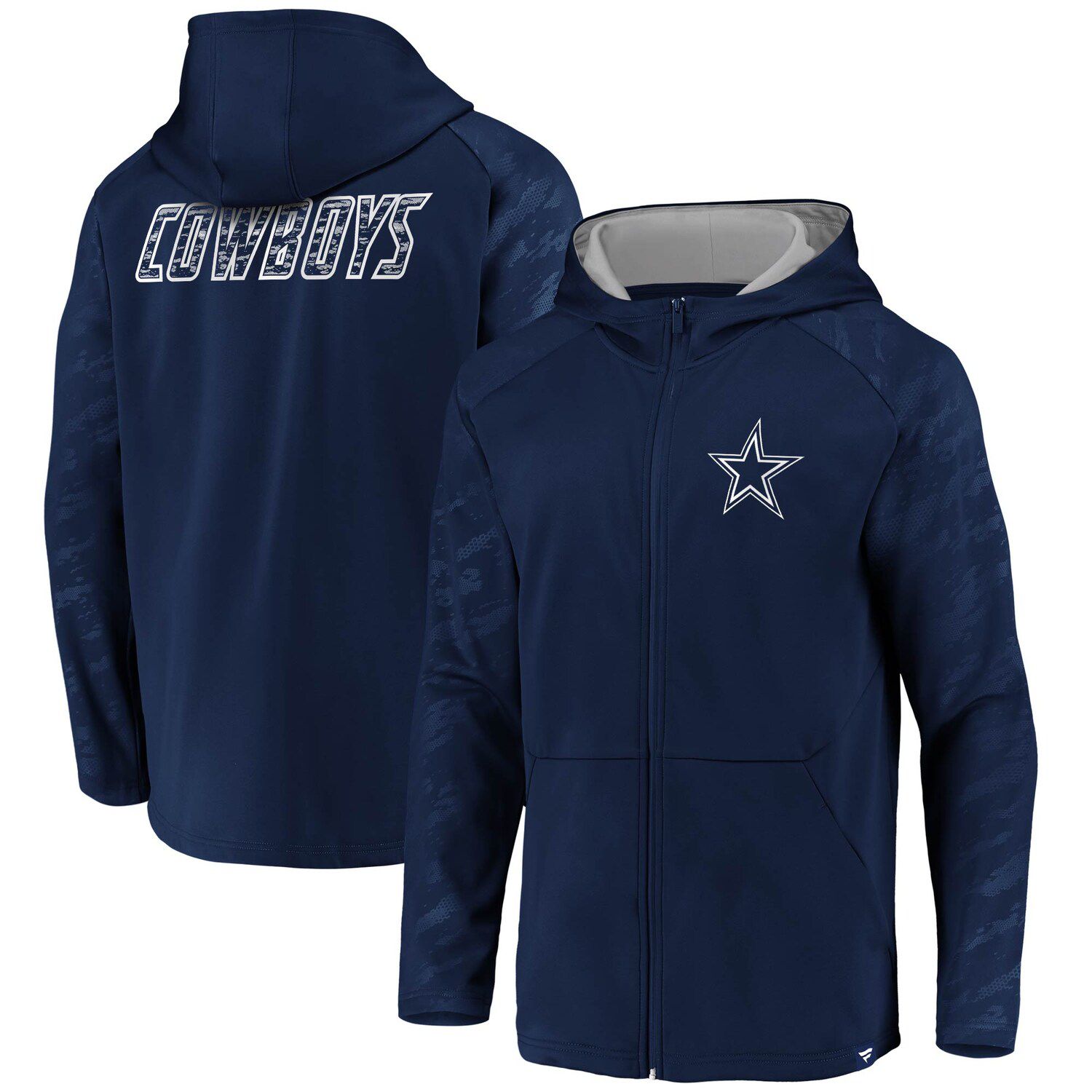 dallas cowboys full zip hoodie sweatshirt