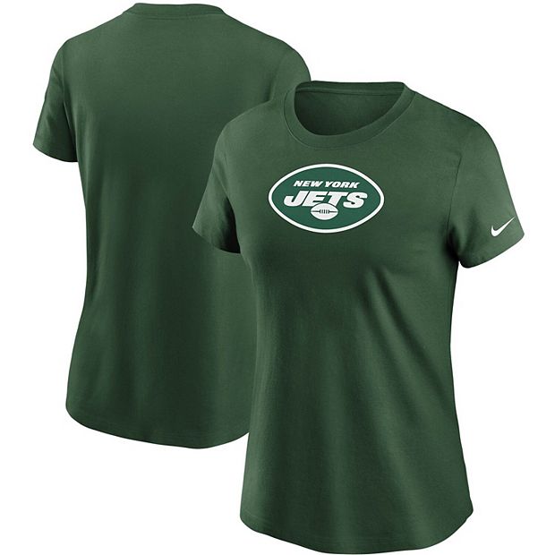 Women s Nike Green New York Jets Logo Essential T Shirt