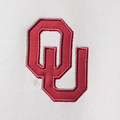 Men's Colosseum White Oklahoma Sooners Tortugas Logo Quarter-Zip Jacket