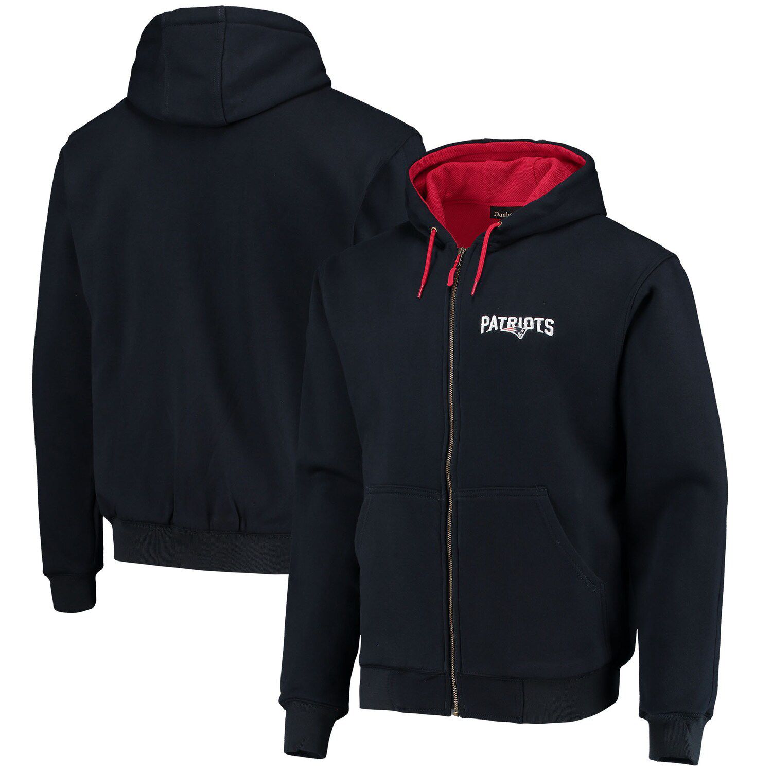 new england patriots mens full zip hoodie