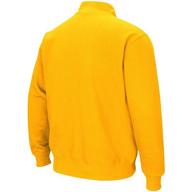 Men's Colosseum Gold LSU Tigers Tortugas Logo Quarter-Zip Jacket